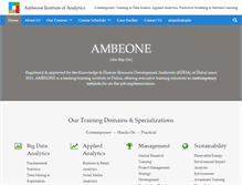Tablet Screenshot of ambeone.com
